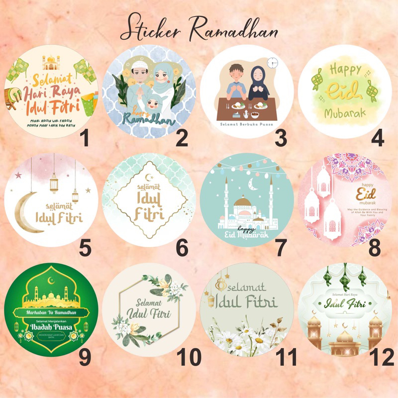 

STICKER UCAPAN IDUL FITRI RAMADHAN PUASA LEBARAN EID 039