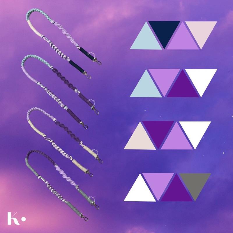 MACRAME STRAP BAG I PURPLE YOU BTS ARMY INSPIRED EDITION