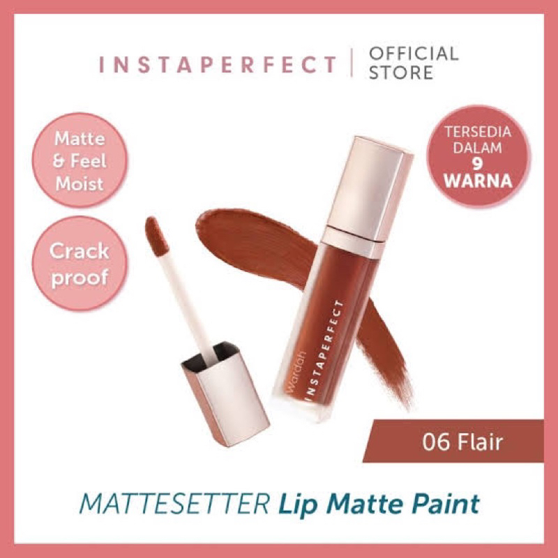 [NEW COLOR] Wardah Instaperfect MATTESETTER Lip Matte Paint (Rijek kemasan)