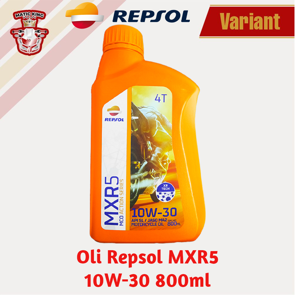 Repsol Oli Mesin MXR5 10W-30 API SL/JASO MA2 1L