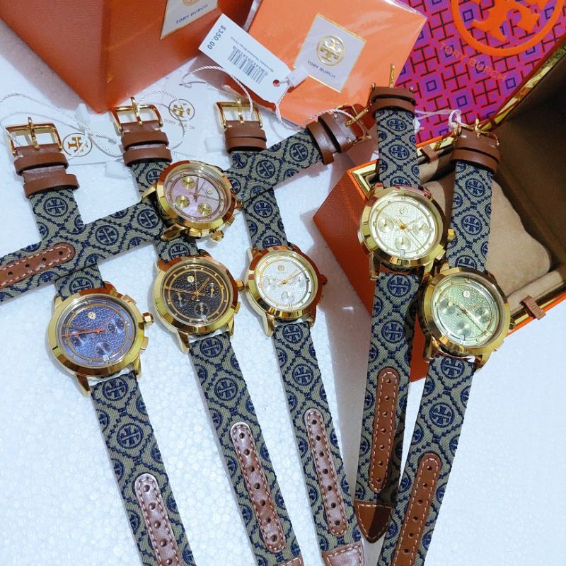New Arrival Jam Tangan Wanita T0ry Burch Monogram Original 100%