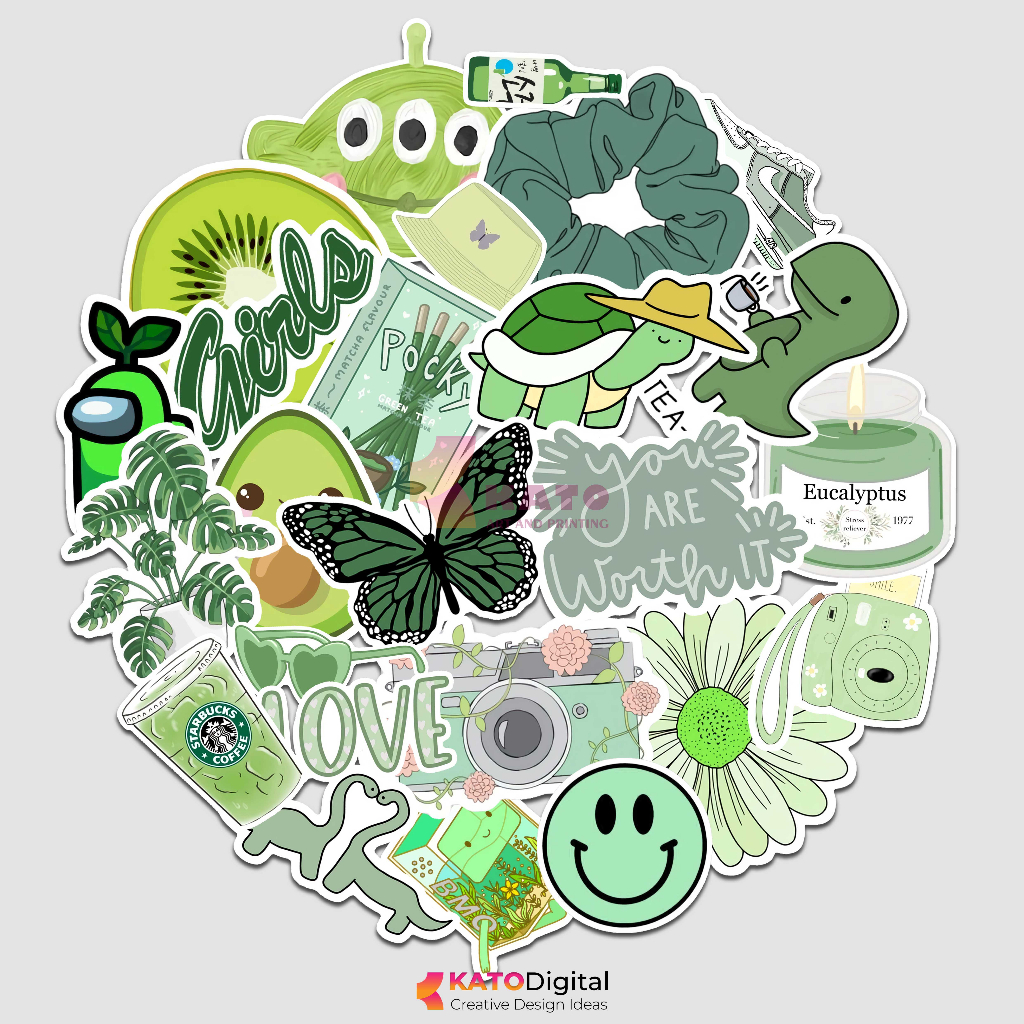 

Stiker Estetik Tumblr Fashion Cute Sticker Untuk Laptop HP Kulkas Koper Sepeda Anti Air