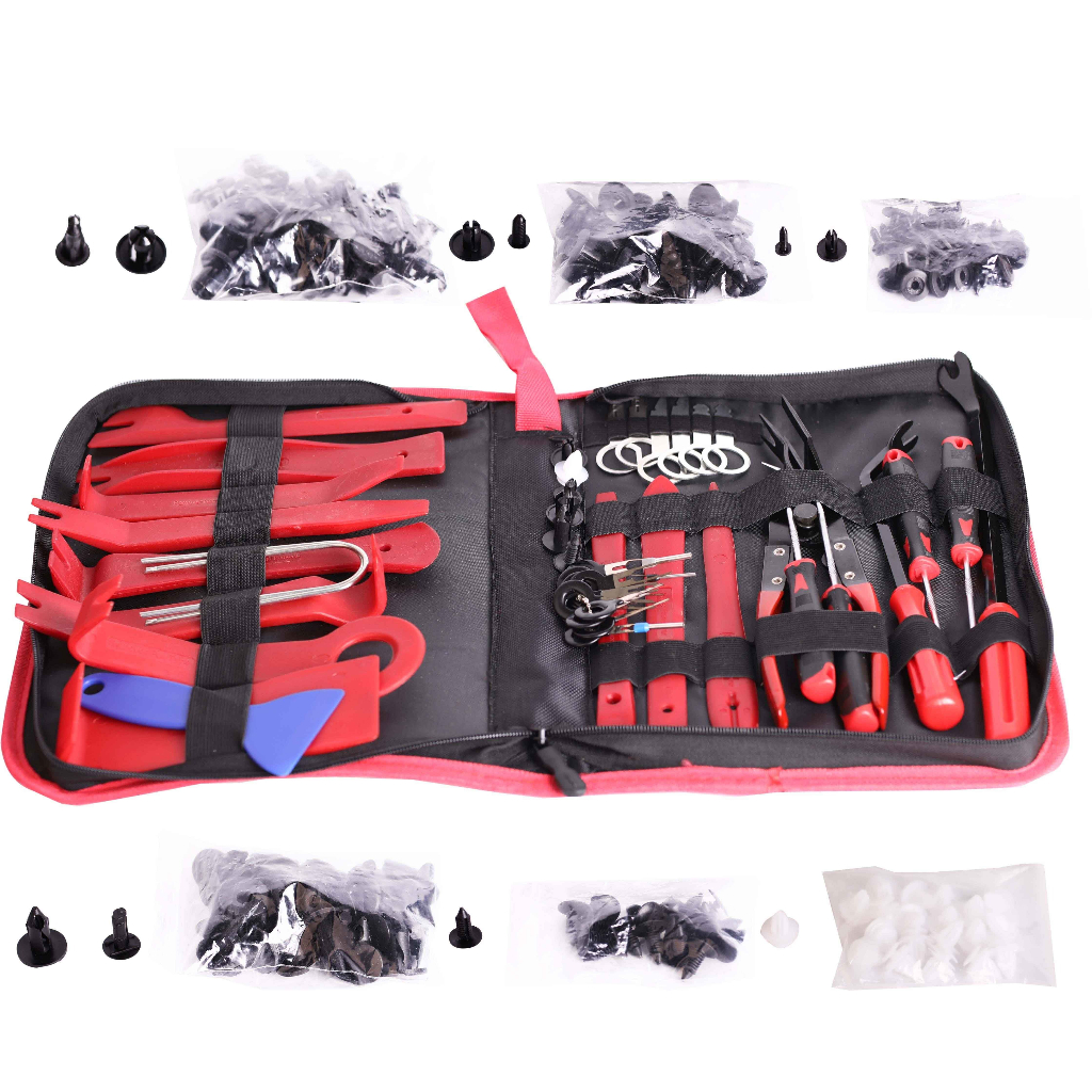 BISA COD Set Alat Reparasi Dashboard Mobil Trim Removal Tool 228 in 1 - 38 in 1 - Alat Cungkil Dasboard Interior Mobil 11 in 1 - Alat Cungkil Dashboard Body mobil &amp; motor - Alat bantu pasang kaca film / stiker antigores - Kape Scraper Set