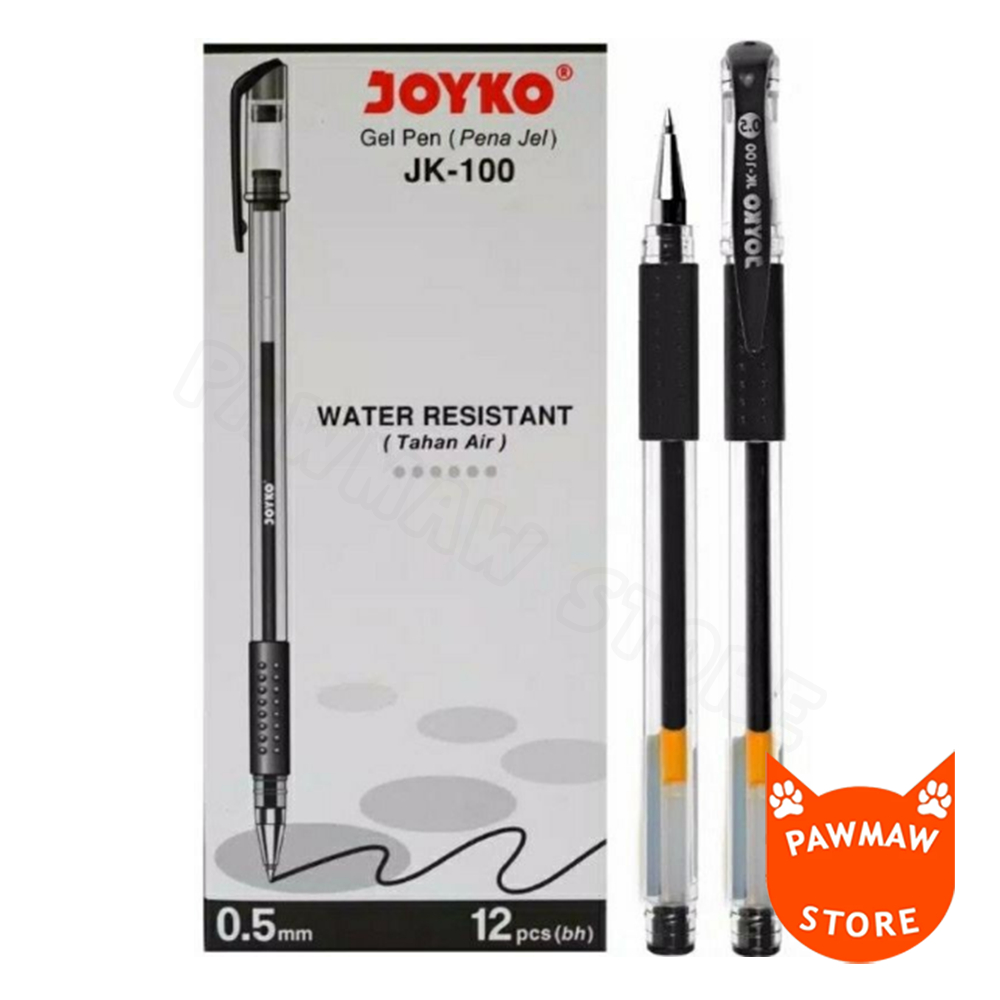 

Arm Pulpen Gel Joyko JK-100 0,5 - Hitam ( PACK )