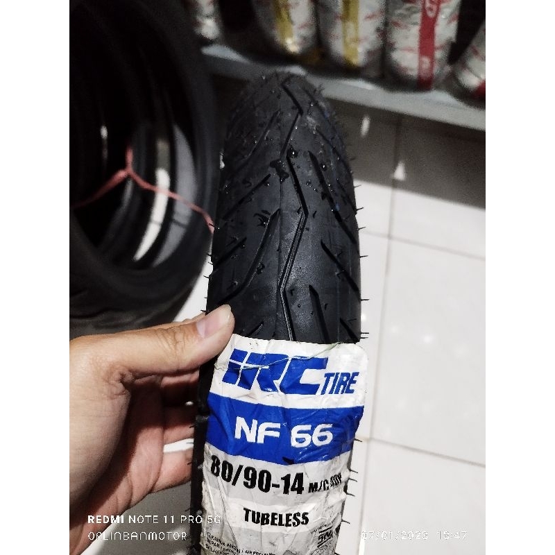 Ban IRC NF66 80/90-14 Tubles/Ban IRC Depan Vario150/Ban Luar Depan Beat Tubles/Ban Depan Genio Old/B