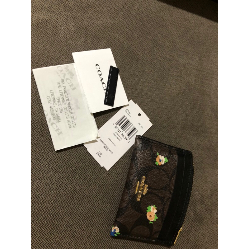 preloved card case coach