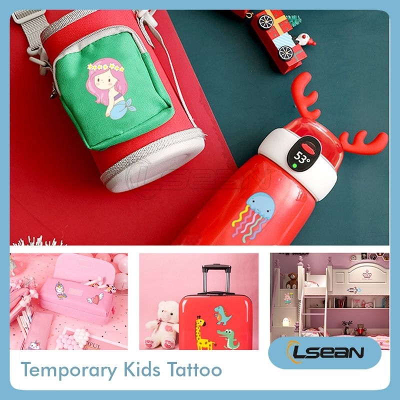 TATTOO STICKER ANAK TEMPORARY PRINCESS KARTUN DINOSAURUS