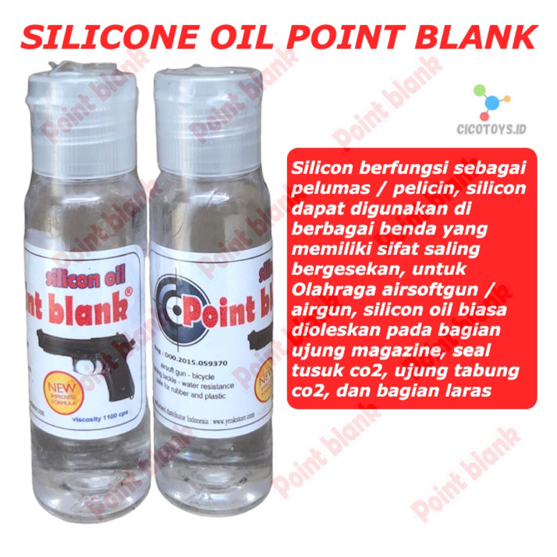 SILICON OIL POINT BLANK - OLI PELUMAS AIRSOFT GUN - PELUMAS SILICON AIRSOFT