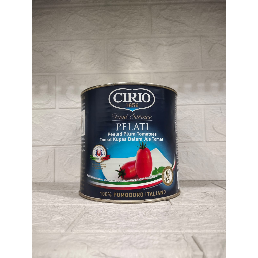 

Cirio Canned Whole Peeled Tomatoes kaleng 2500gr