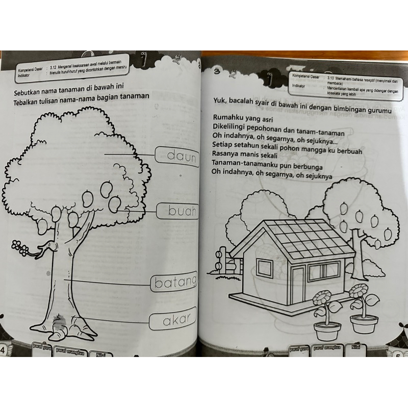 Tematik TK B Paket Isi 8 Buku - Cocok Untuk Anak PAUD / TK Belajar Di rumah Bersama Ayah dan Bunda