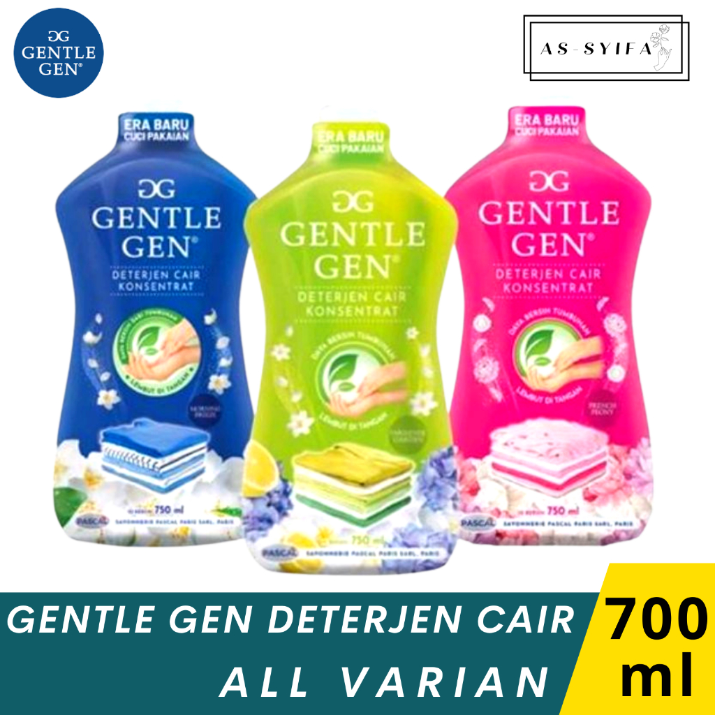 Deterjen Cair Gentle Gen Botol Liquid All Varian – 700 ml - Gentle Gen Perawat Pakaian