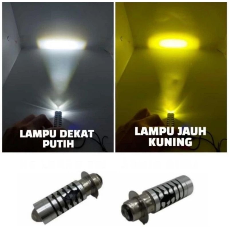 LAMPU DEPAN MOTOR LED H6 LASER UNTUK MOTOR BEBEK DAN MATIC