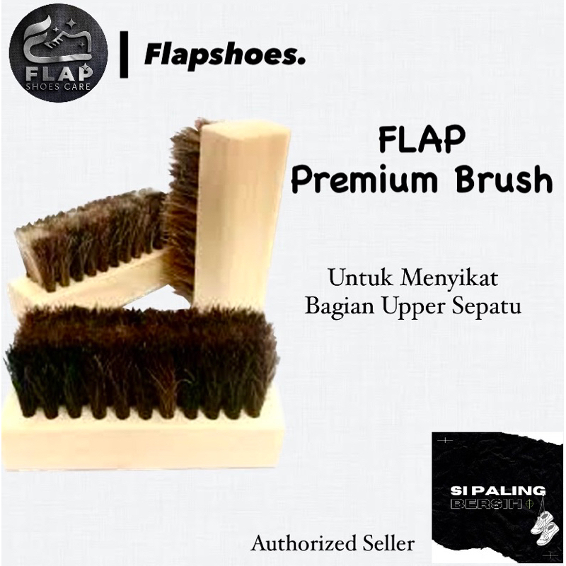 FLAP Shoes Sikat Sepatu Premium Bulu Kuda