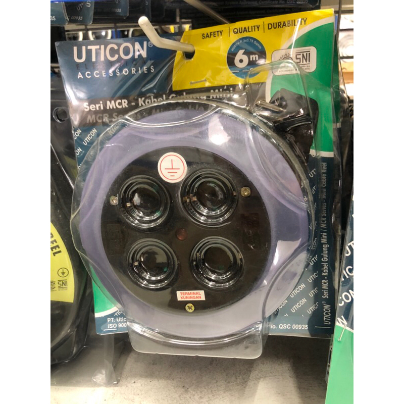 Kabel Roll Uticon 6m (MCR-2806) - Cuk Gulung / Box Kabel / Cable Reel