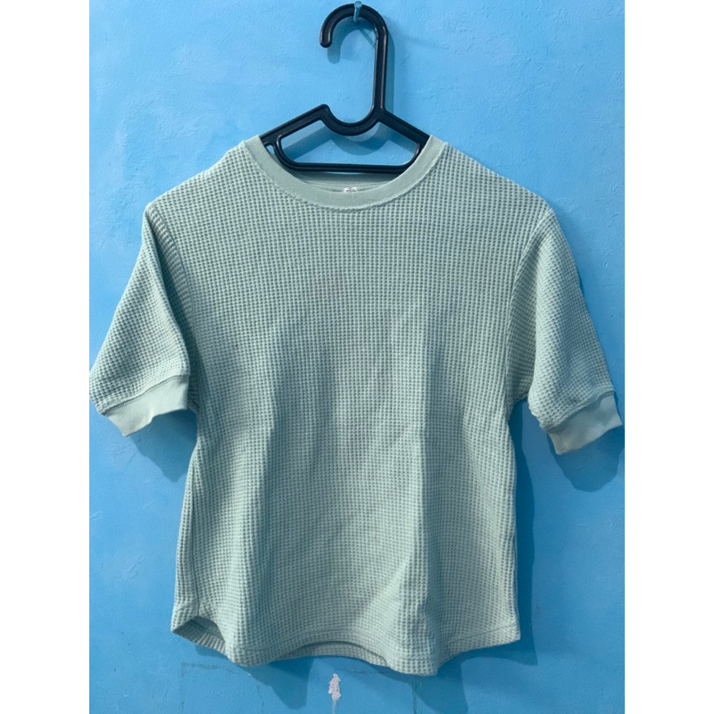 PRELOVED Atasan Waffle Uniqlo Kids