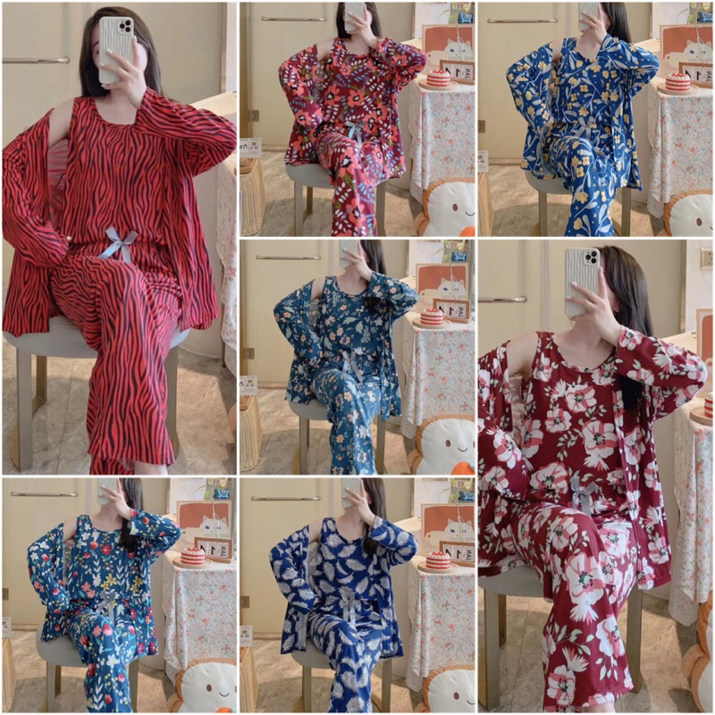 3 in 1 Kimono Spandex Import Premium✨