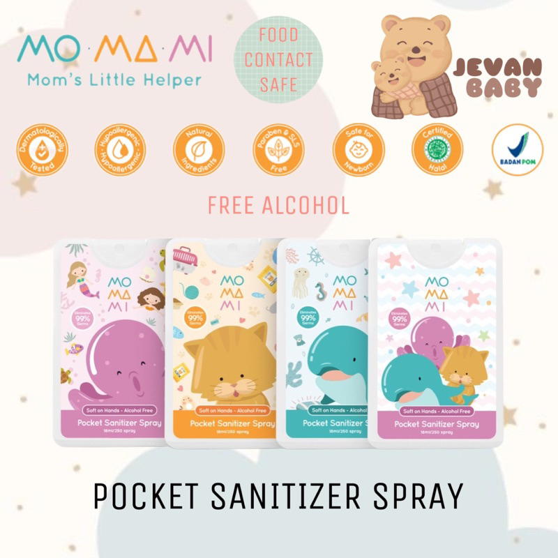 Momami Pocket Sanitizer Spray 18ml / Hand Sanitizer