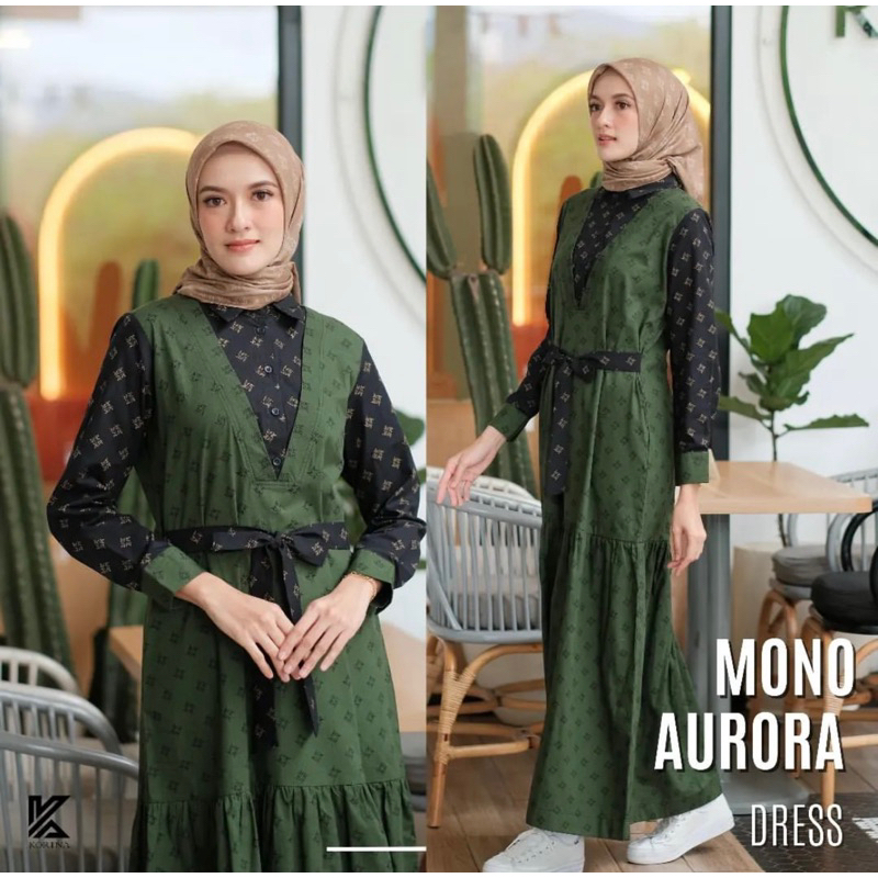 Mono Dres Korina original  dab hijab korina