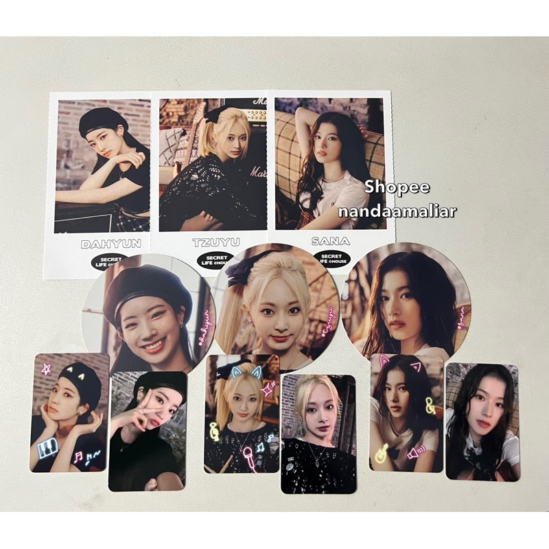 [READY TO CHECKOUT] TWICE SEASON’S GREETING 2023 SG23 SANA TZUYU DAHYUN OFFICIAL PHOTOCARD PC POSTCA
