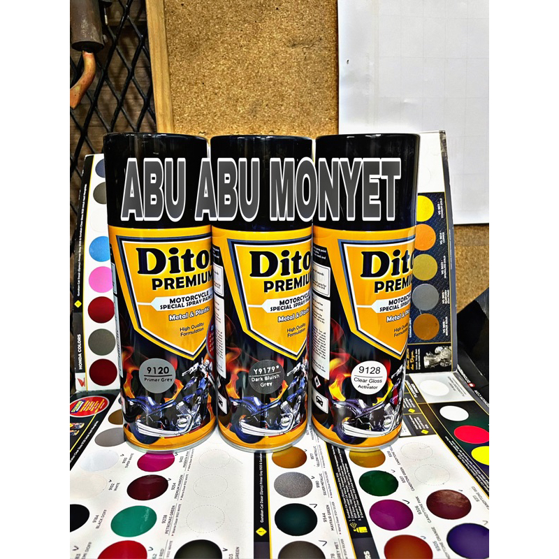 PAKET VIRAL Cat semprot Warna Abu abu Monyet - diton premium