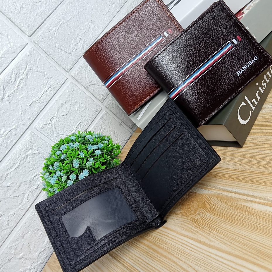 AND / COD / Dompet Lipat Cowok Kulit PU Dompet Pria Import Dompet Fashion Laki - Laki Murah Dompet Lipat Pria Murah D97