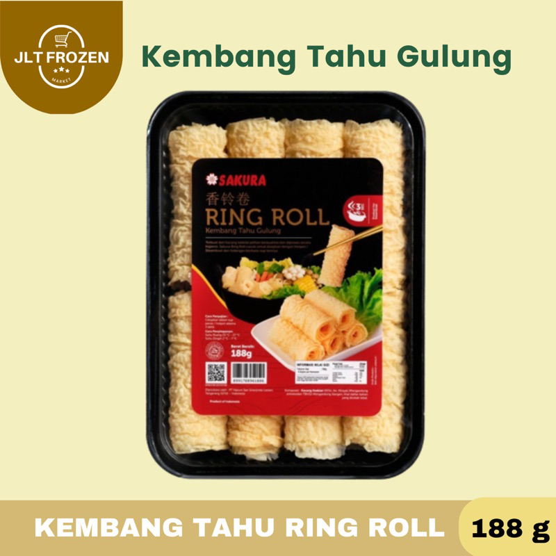 

Sakura Fried Bean Curd Roll / Ring Roll Kembang Tahu Gulung Steamboat / Hotpot (HALAL) - 188g [14roll]