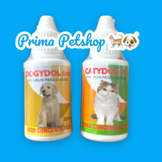 CATYDOL CAT dan DOGYDOL DOG OBAT PENURUN PANAS DEMAM KUCING 30ML