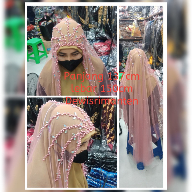 kerudung pengantin/veil pengantin