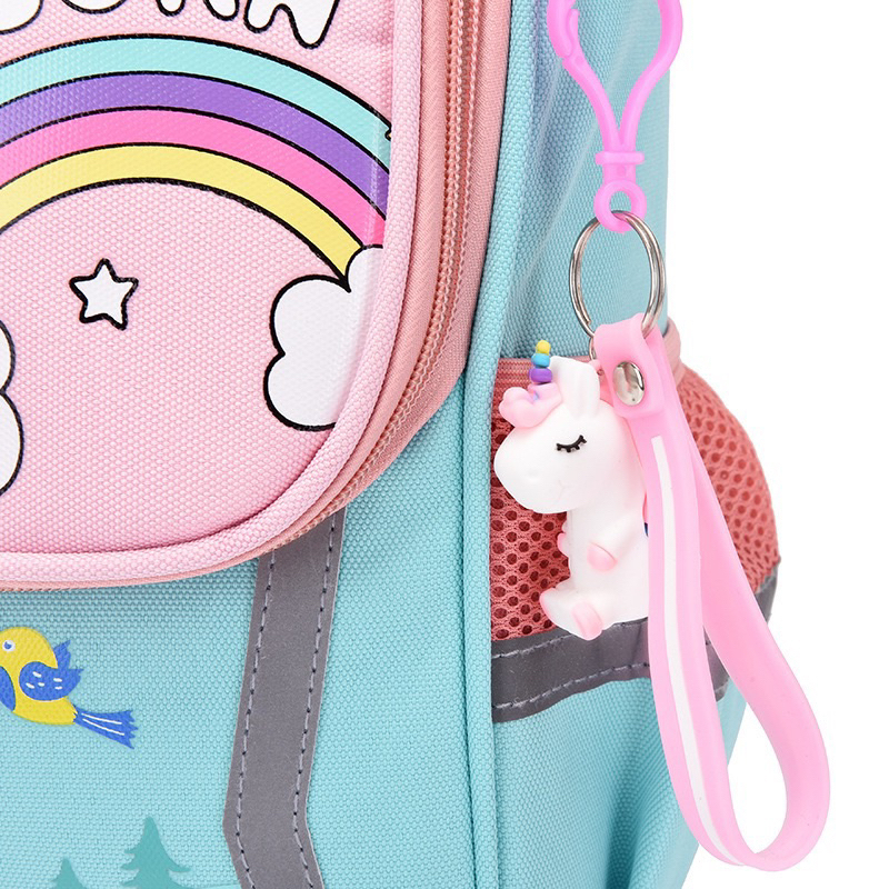 TAS ANAK RANSEL SEKOLAH UNICORN DINO ANTI AIR + GANTUNGAN KUNCI