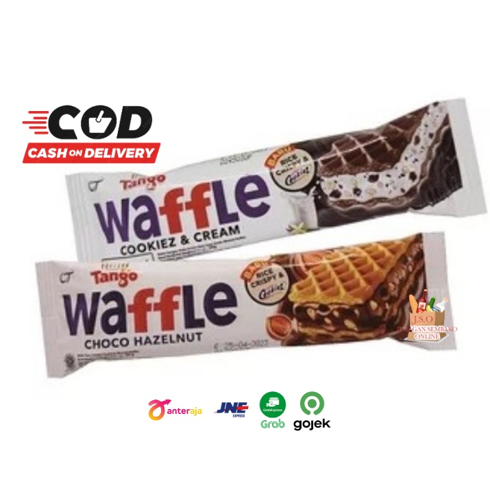 ( JSO ) TANGO WAFFLE CHOCO HAZELNUT / COOKIEZ AND CREAM / COKLAT WAFER TANGO RENYAH ECER