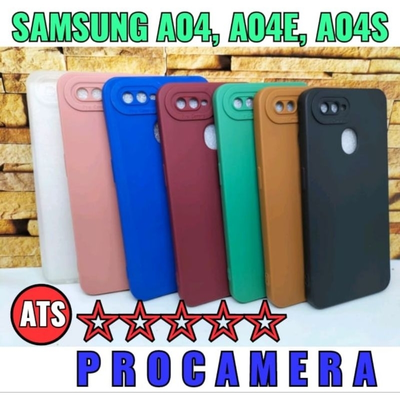 Silikon Softcase Procamera Samsung New Update Samsung A04, A04E, A04S Samsung A04 Samsung A04E Samsung A04S