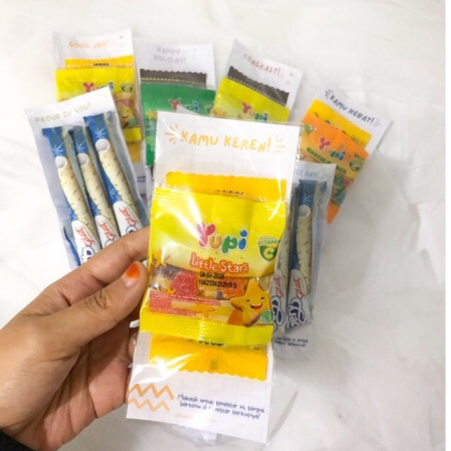

Mini Gift Snack / Freebies / Hadiah Snack Mini Sidang Sempro UTS UAS Ujian