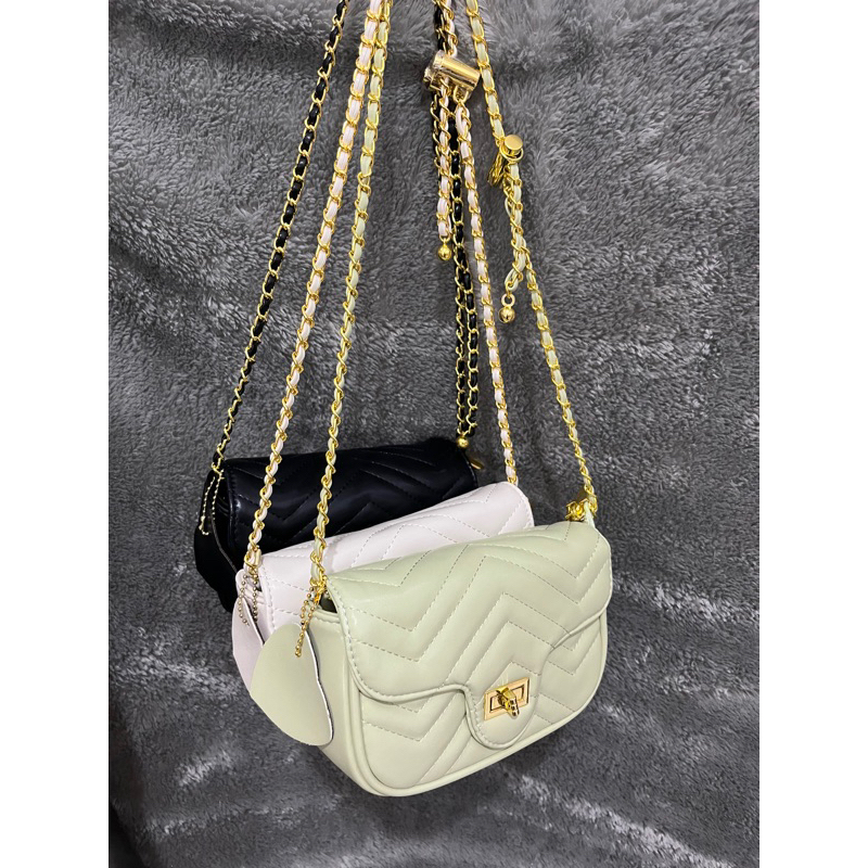 Tas Selempang Kulit Wanita Dompet Hp Cewek Rantai Mini Bag
