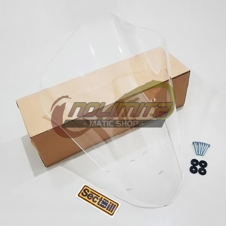 Windshield Visor Tameng Kaca Depan Sectbill Bubble 44cm Yamaha Lexi