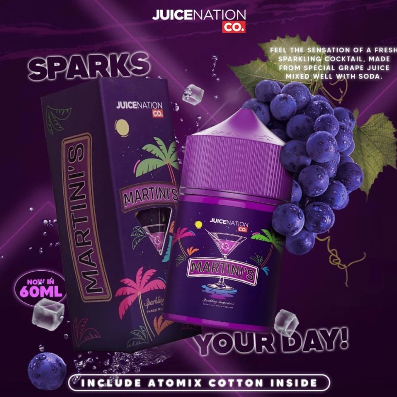 Martini's Sparkling Grapetini's 60ML by JNC