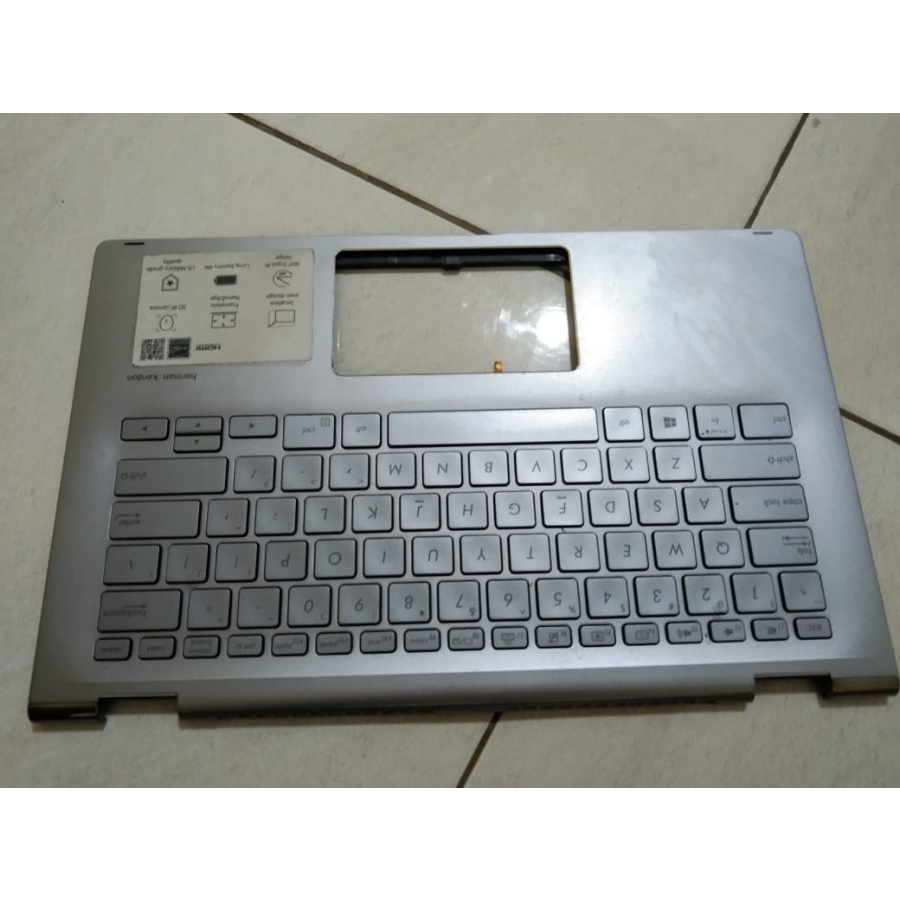 casing bagian keyboard laptop asus zenbook flip 14 ux462