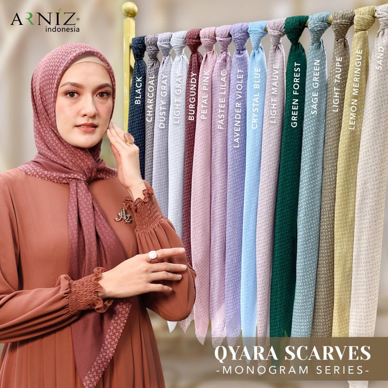 Qyara Scarf / Segi Empat ori by Arniz
