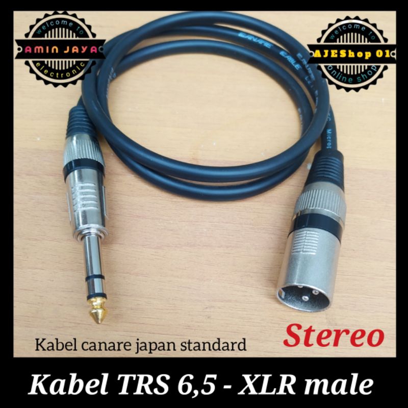 Kabel jack xlr male to akai stereo trs 6,5