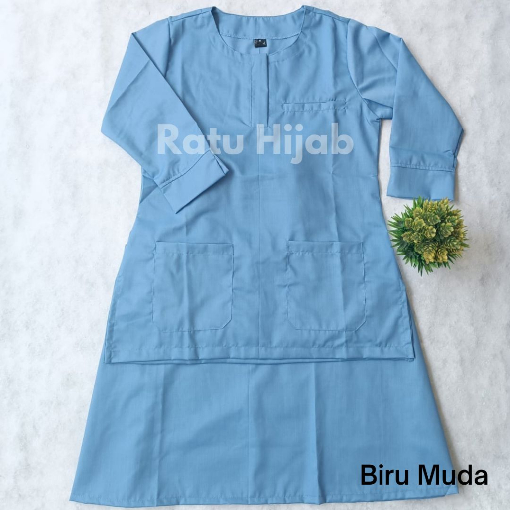 Baju OK OKA ROK RESLETING DEPAN Lengan 7/8 bahan Toyobo