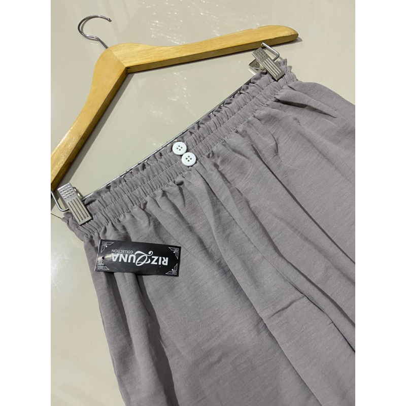 KULOT KANCING CRINKLE AIRLOW HIGHWAIST KANCING