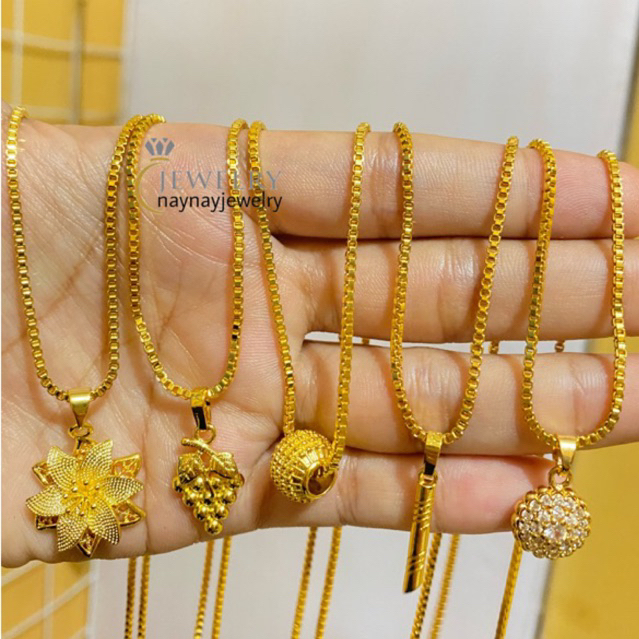 Kalung Koin Italy Warna 24k / uk 45 cm mirip emas