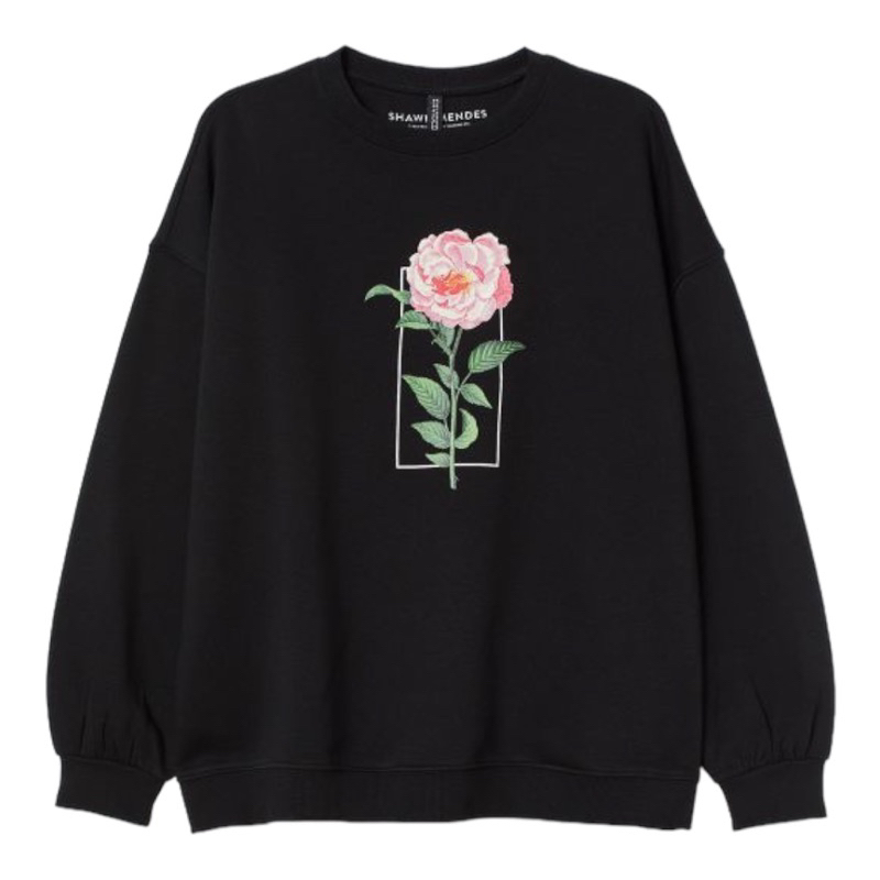 ( 8.8 ) Crewneck Sweatshirt Unisex H&amp;M Shawn Mendes Tour, Flecee Katun Lembut, Free Papperbag