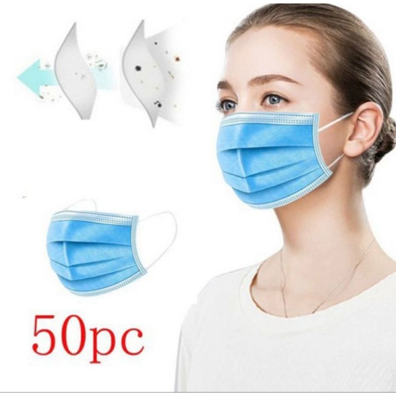 Masker medis / masker earloop / masker medis hitam