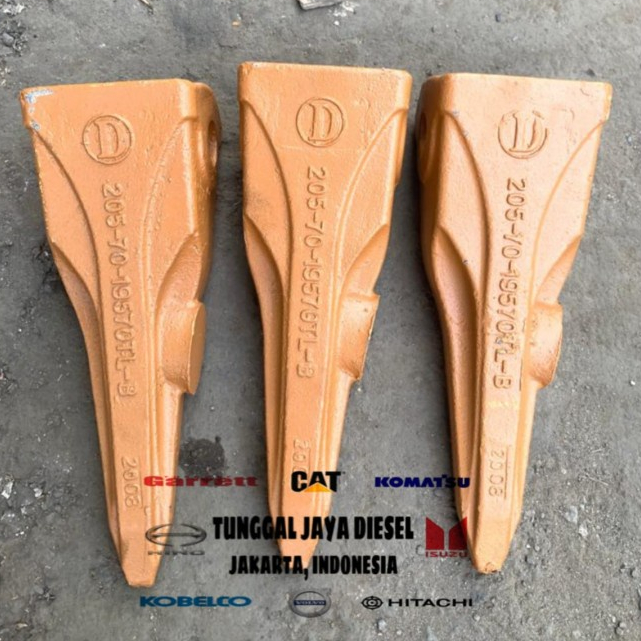 Jual Kuku Bucket Macan Lancip PC2007 PC2008 Komatsu Tooth Tiger Merk
