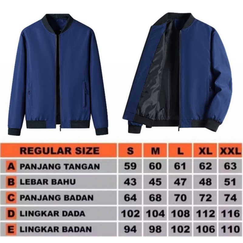 JAKET BOMBER PRIA KASUAL KEREN TRENDY