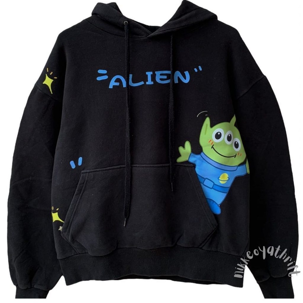 SWEATER HOODIE UNISEX ALIEN OVERSIZE SWEATER