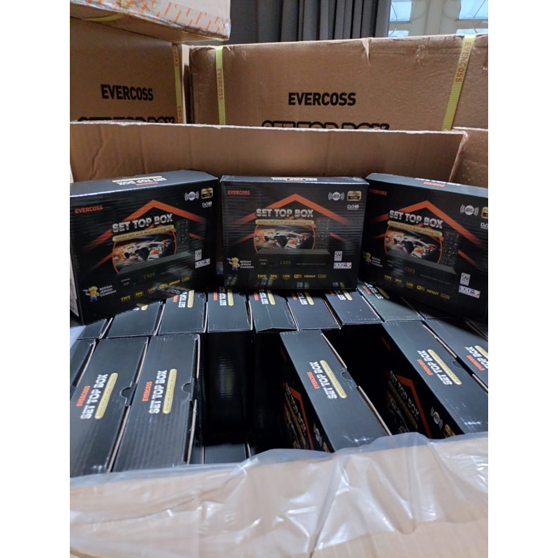 SET TOP BOX KOMINFO EVERCROS TERBARU KARTONAN ISI 40 BOX