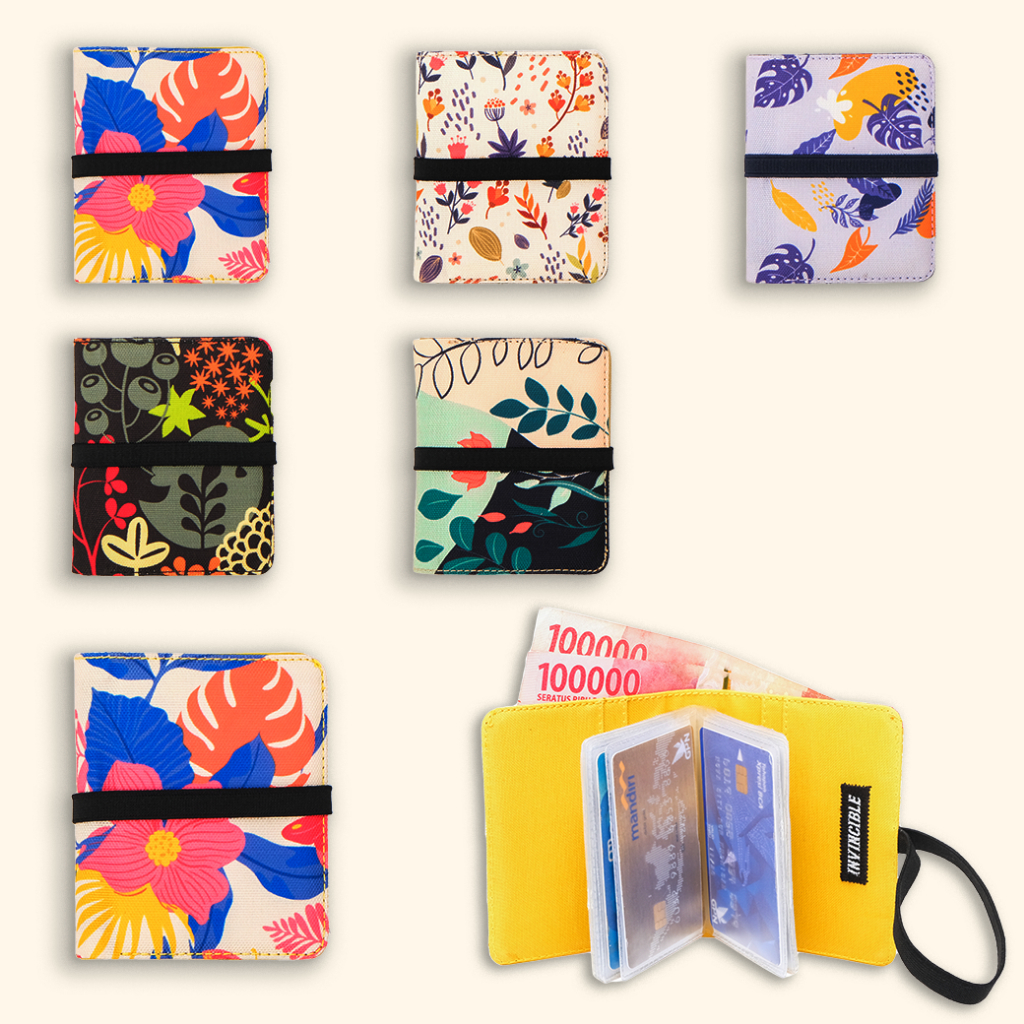 Dompet Kartu Wanita Card Holder Wallet Mini Tempat Uang Atm Emas Antam Logam Mulia 28 Slot