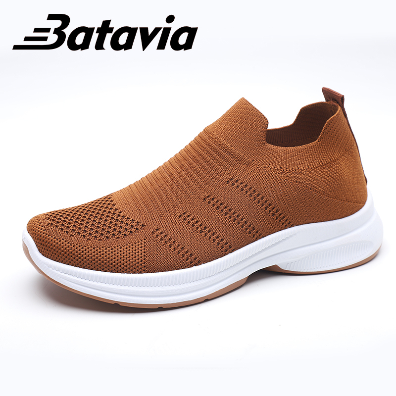 Batavia2023 Baru Sepatu Wanita Fashion Sepatu Kasual  Sepatu Wanita Murah Bernapas Non-Slip Sepatu Mahasiswa Sepatu Olahraga A106