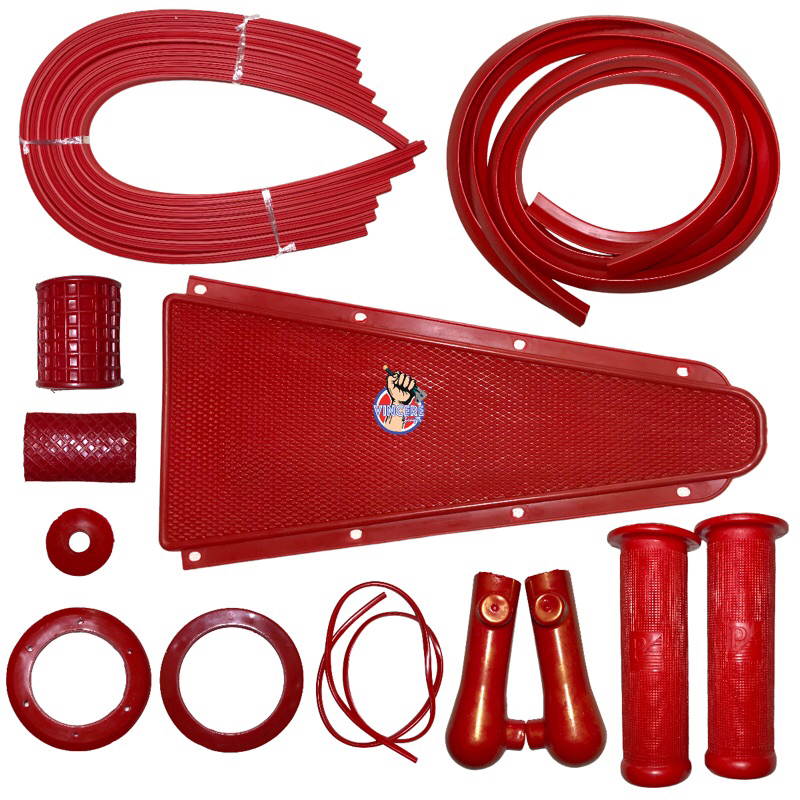 Karet Set Metalplast Merah Vespa Super 66 Sprint S GL VBA VBB VNB VGLB Kongo